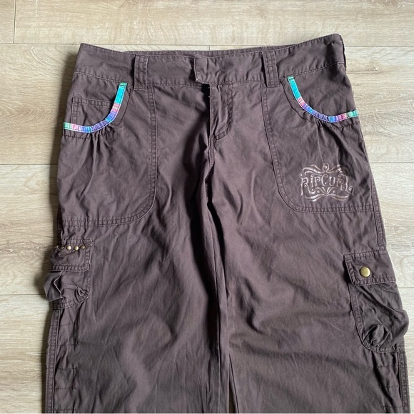 Y2K Rip Curl cargo pants wide leg boho style - Picture 9 of 15